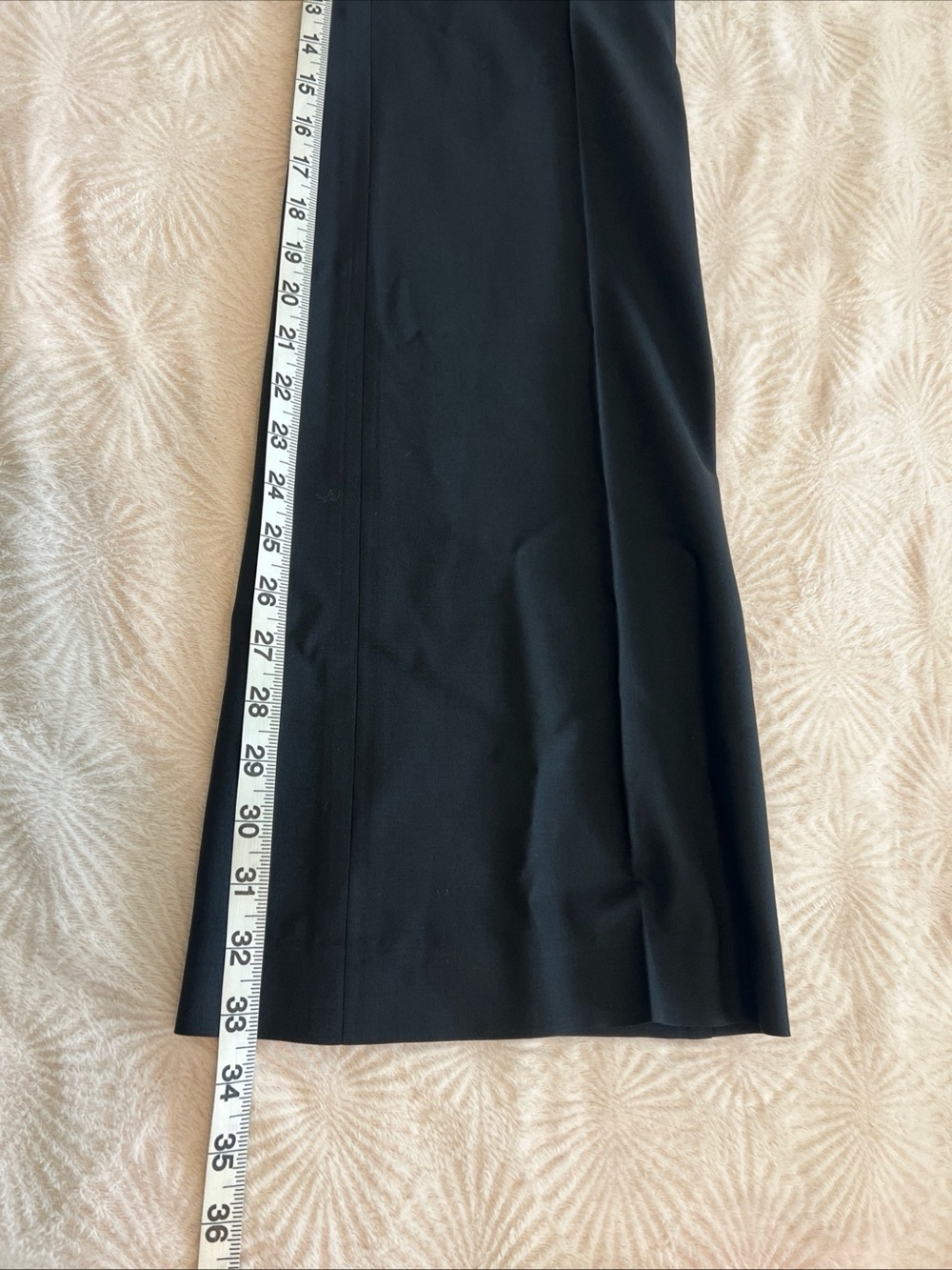 Theory Solada wool/ spandex Classic Black Wide-Leg Dress Pants - Women's 0 GREAT - Picture 11 of 12